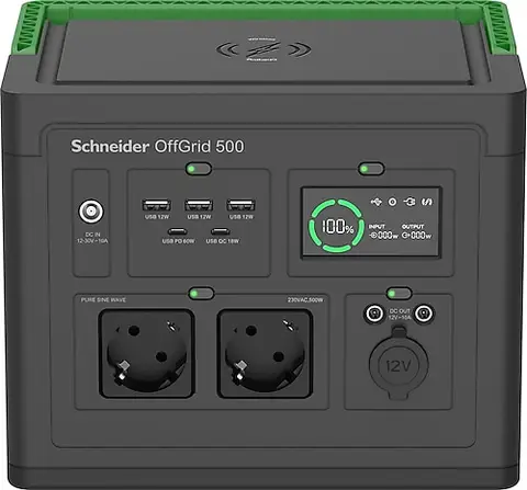 Schneider Electric PPS500-GR 517 Wh Taşınabilir Güç Kaynağı
