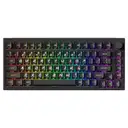 AKKO 5075 V5 HE White Z Caps %75 Prism Manyetik Switch 8K Hz Hall Effect Hotswap ARGB Kablosuz İngilizce Gaming Klavye