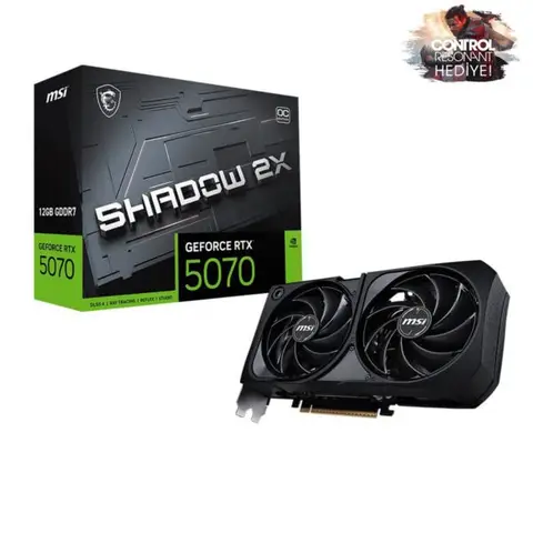 MSI GeForce RTX 5070 12G SHADOW 2X OC 12GB GDDR7 192 Bit DLSS 4 Ekran Kartı