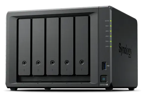 Synology DS1525 PLUS Ryzen V1500B 8 GB DDR4 5x 3.5 inch HDD M2 2 Port LAN Ağ Depolama NAS Cihazı