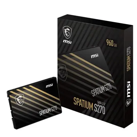 MSI SPATIUM S270 SATA 2.5 960GB Okuma 500MB – Yazma 450MB SATA SSD