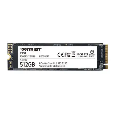 Patriot P300 1700/1100MBs 512GB NVMe M.2 SSD (P300P512GM28)