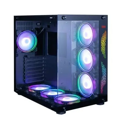 Dragos WarFire 7x Argb Fan USB 3.0 Psu Yok ATX Gaming Bilgisayar Kasası Siyah