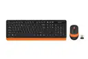 A4 Tech FG1010 Q TR Multimedia Kablosuz Turuncu Klavye Mouse Seti
