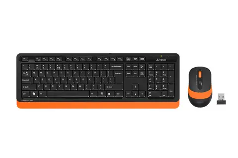 A4 Tech FG1010 Q TR Multimedia Kablosuz Turuncu Klavye Mouse Seti