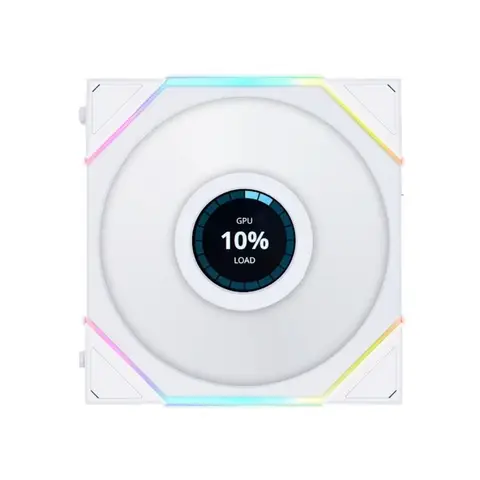 LIAN LI UNI FAN TL-LCD REVERSE 1X120 ARGB BEYAZ KASA FANI (G99.12RTLLCD1W.00)