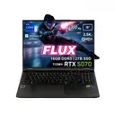 GameRaider FLUX GR16 Intel Core i9-14900HX GeForce RTX 5070 8GB 115W 16GB DDR5 2TB SSD 16 inç 2.5K QHD+ 300Hz W11 Home Gaming Laptop – Çanta Hediyeli