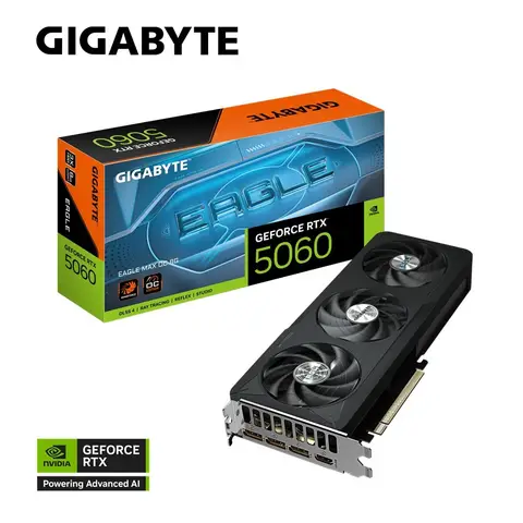 GIGABYTE GeForce RTX 5060 Eagle Max OC 8 GB GDDR7 128 Bit DLSS 4 NVIDIA Ekran Kartı