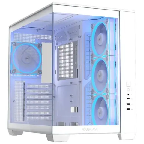 ASUS A32 PLUS Beyaz 4x120mm ARGB Fan Temperli Cam USB 3.2 Mid Tower ATX Gaming Kasa