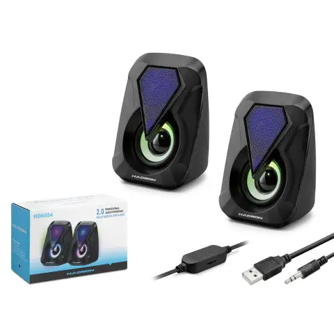 Hadron HD6054 1+1 6W Siyah USB Hoparlör