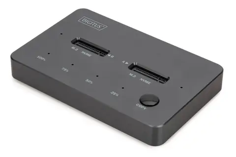 Digitus DA-71545-1 USB 3.1 Gen2 to 2 M.2 NVMe SSD Clone Station