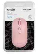 A4 Tech FG20 2000Dpi 4 Tuşlu 2.4Ghz Pembe Kablosuz Mouse