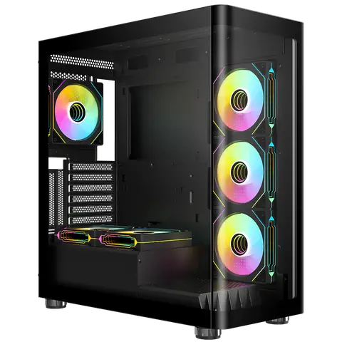 Frisby FC-9570G VANTA-G 750W 80 Plus Bronze 6x12ARGB Fan lı Mid Tower Oyuncu Kasası