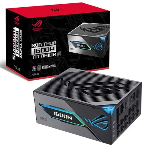 ASUS ROG THOR 1600W Titanium III 80 Plus Titanyum PCIe 5.1 Full Modüler ATX 3.1 Güç Kaynağı