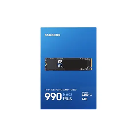 SAMSUNG 4TB 990 EVO PLUS PCIe Gen4 M.2 2280 SSD (7250MB Okuma / 6300MB Yazma)