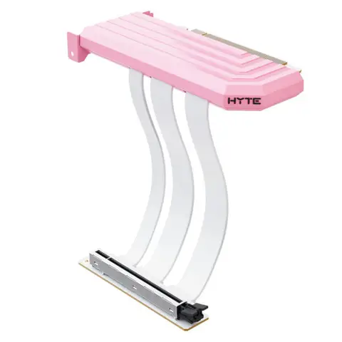 HYTE PCIe 5.0 200mm Strawberry Milk Riser Kablosu (ACC-HYTE-PCIE50-SM) – 2 Yıl Birebir Değişim Garantili