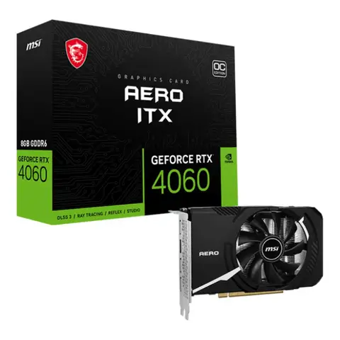 MSI GEFORCE RTX 4060 AERO ITX 8G OC 8GB GDDR6 DLSS 3 128 BIT EKRAN KARTI