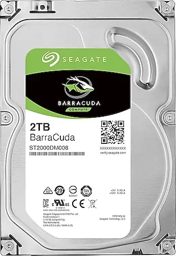 Seagate BarraCuda ST2000DM008 SATA 3.0 7200 RPM 3.5" 2 TB Harddisk