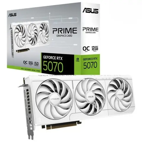 ASUS PRIME GeForce RTX 5070 OC 12GB GDDR7 192 Bit Beyaz DLSS 4 Ekran Kartı