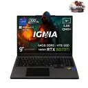 GameRaider IGNIA GR16 Intel Core i9-14900HX GeForce RTX 5070Ti 12GB 140W 64GB DDR5 4TB SSD 16 inç  2.5K QHD+ 300Hz FreeDos Gaming Laptop – Çanta Hediyeli