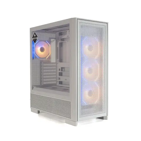 Aigo AIRNOVA 850W 80 Plus Bronze 7x12cm ARGB Fanlı Beyaz Mid Tower Oyunuc Kasası