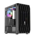 1ST Player Ariya AY7 Siyah 650W 80+ ARGB 4x12cm Fan Temperli Cam Mesh USB 3.0 ATX Kasa