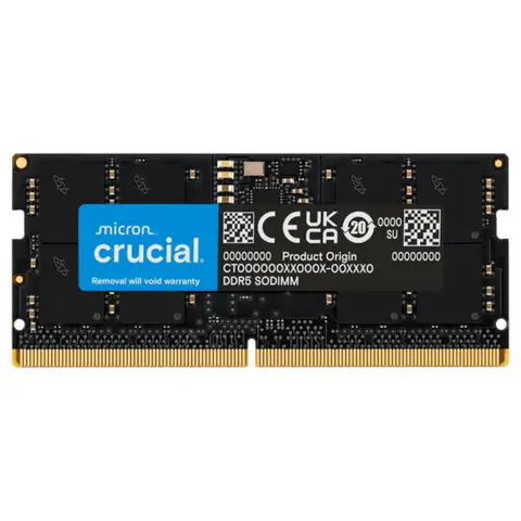 Crucial 64GB (1x64GB) 5600MHz CL46 DDR5 Notebook Ram (CT64G56C46S5)