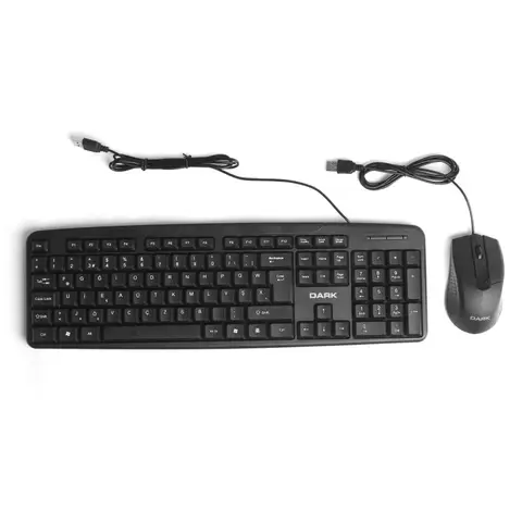 Dark DK-AC-KM1040F USB Q TR F Multimedia Kablolu Klavye Mouse Set