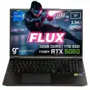 GameRaider FLUX GR16 Intel Core i7-14650HX GeForce RTX 5060 8GB 115W 32GB DDR5 1TB SSD 16 inç 2.5K QHD+ 180Hz FreeDos Gaming Laptop – Çanta Hediyeli