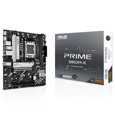 ASUS PRIME B850M-K 8400MHz (OC) DDR5 Soket AM5 M.2 HDMI DP mATX Anakart