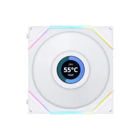 Lian Li UNI FAN REVERSE TL WIRELESS LCD 1x120mm Beyaz Kasa Fanı