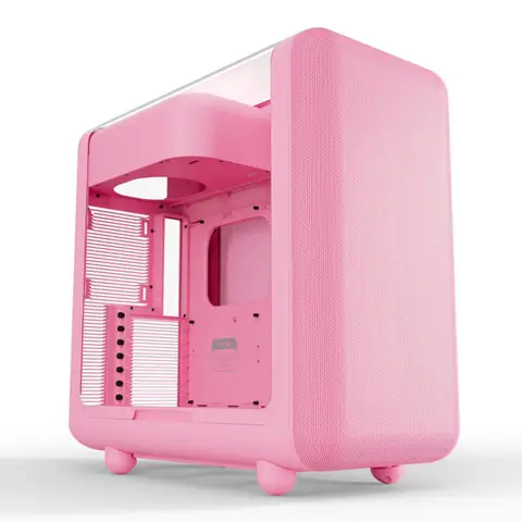 HYTE X50 Strawberry Milk Temperli Cam USB 3.2 ATX Mid Tower Gaming Kasa (CS-HYTE-X50G-SM) – 2 Yıl Birebir Değişim Garantili