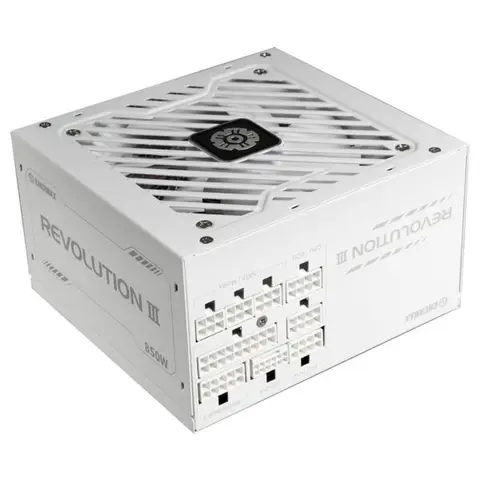 Enermax REVOLUTION III White 850W 80+ Gold PCIe 5.1 Full Modüler ATX 3.1 Güç Kaynağı (ERV850G-AHG-MAC-W) – 2 Yıl Birebir Değişim Garantili