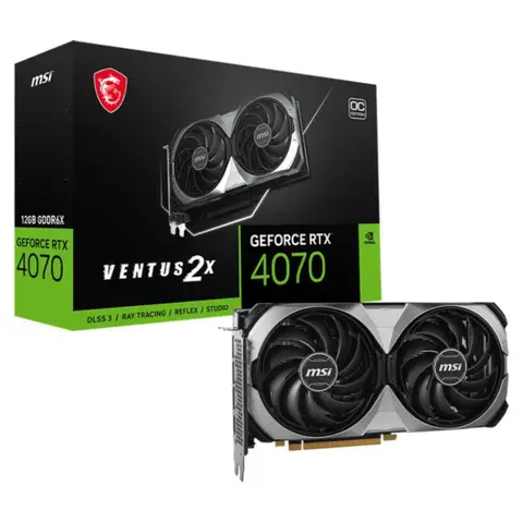 MSI GEFORCE RTX 4070 VENTUS 2X E 12G OC 12G GDDR6X 192 BIT DLSS 3 EKRAN KARTI
