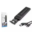 Hadron HDX1769 USB Type C 3.1 USB A to NVME M2 Siyah Harici SSD Harddisk