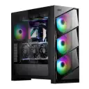 Dragos Air 4x ARGB USB 3.0 + Type C 1000w 80+ Gold Full Modüler PSU ATX Mid Tower Gaming Bilgisayar Kasası Siyah