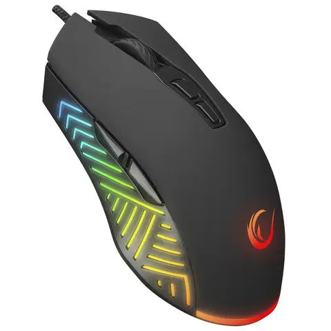 RAMPAGE Spear V2 Full RGB 12800DPI Siyah 7D Makrolu Gaming Oyuncu Mouse