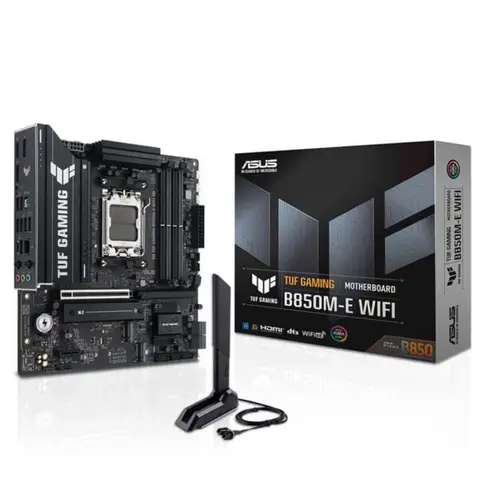ASUS TUF GAMING B850M-E WIFI 8000MHz (OC) DDR5 Soket AM5 M.2 HDMI DP mATX Anakart