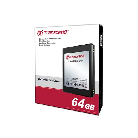 Transcend TS64GPSD330 64 GB PSD330 120/65Mb/s 2.5 inch Ide SSD Harddisk