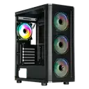 Frisby CM-105 650W 80 Plus 3x12cm ARGB Fanlı Temperli Cam Siyah Mid Tower Oyuncu Kasası