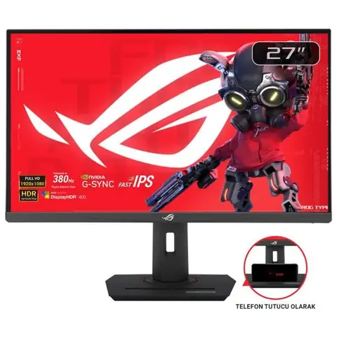 ASUS ROG Strix XG279CNS 27 inç 380Hz 0.3ms Full HD Adaptive Sync Fast IPS Pivot eSports Gaming Monitör