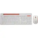 Everest Elite KM-6388 USB Kablosuz Beyaz/Pembe Multimedya Standart Q Klavye