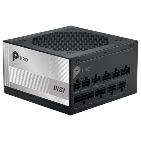 MSI PRO A1000PL PCIE5 1000W 80+ Platinum PCIe 5.1 Full Modüler ATX 3.1 Güç Kaynağı
