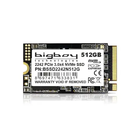 Bigboy BSSD2242N512G 512 GB 2500-1800Mb/s 22x42 PCIe M.2 NVMe SSD Harddisk