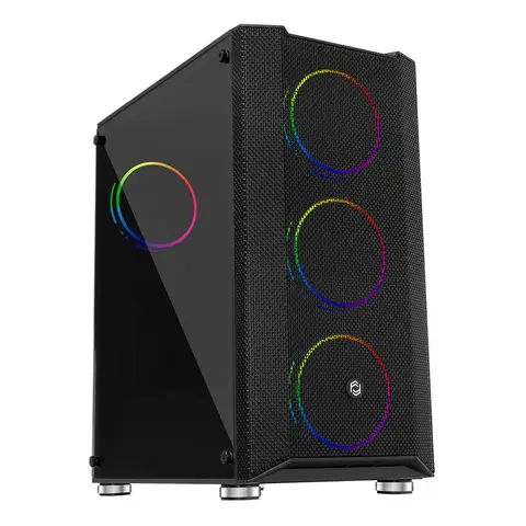 Frisby FC-9405G 650W 80 Plus Panda 4x12cm RGB Fanl� Pencereli Mid Tower Oyuncu Kasas�