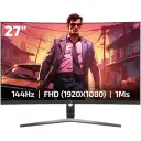GamePower 27'' VIVID F20 RGB Curved 144Hz 1ms VA Siyah Gaming Monitör