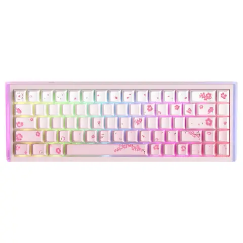 DAREU COOL68 Cherry Blossom %65 Ice Blade Manyetik Switch 8K Hz Hall Effect Hotswap RGB İngilizce Gaming Klavye