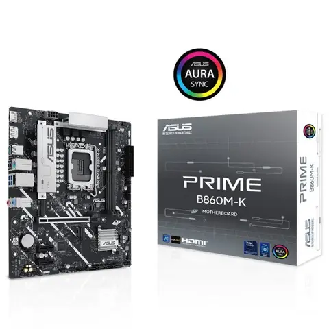 ASUS Prime B860M-K 8800MHz (OC) DDR5 Soket LGA1851 M.2 HDMI DP mATX Anakart