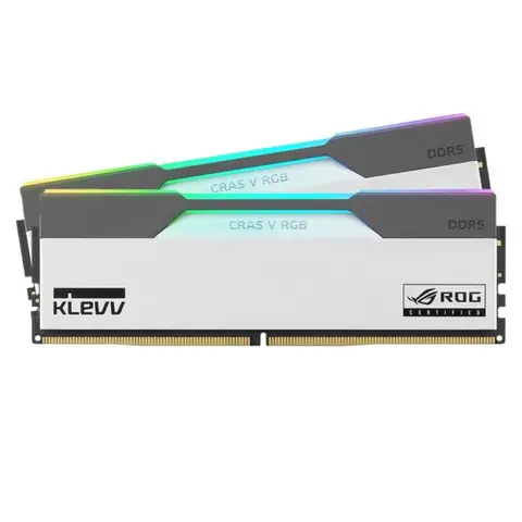 KLEVV CRAS V RGB ROG 48GB (2x24GB) 6200MHz CL32 INTEL XMP 3.0 – AMD EXPO DDR5 Ram (KD5KGUD80-62B320P) – 2 Yıl Birebir Değişim Garantili