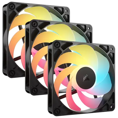 CORSAIR RS120-R ARGB 120mm PWM Reverse Siyah Üçlü Kasa Fanı